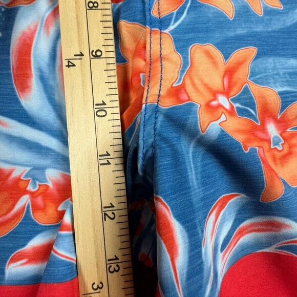 Pipeline Board Shorts Swim Trunks Mens 42 Tropical Blue,Orange,White Surfing Sun - Picture 4 of 8